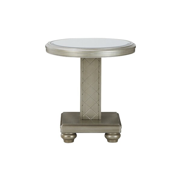 Chevanna Platinum Round End Table