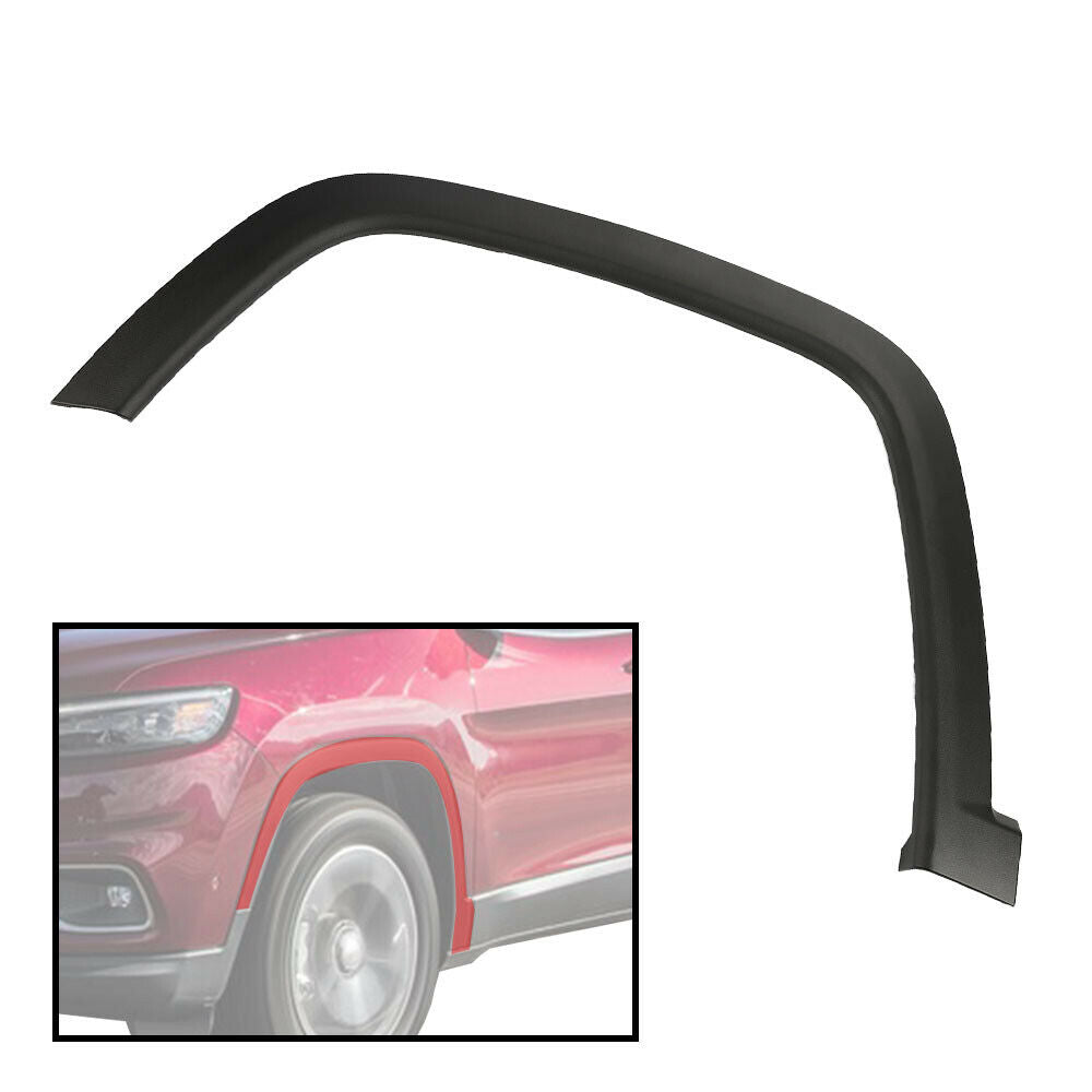 G-Plus Front Left Wheel Molding Fender Flare Textured Fit for 2017-2022 Jeep Compass