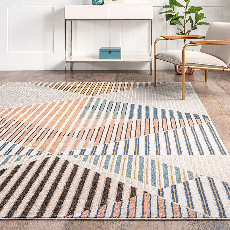 nuLoom Skyler Contemporary Geometric Diamond Area Rug