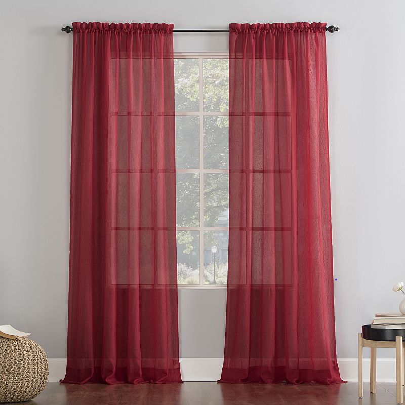 No. 918 Erica Crushed Sheer Voile Window Curtain