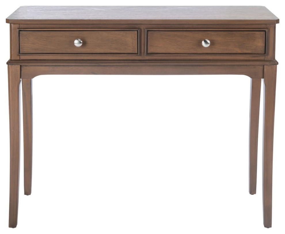 Wiley 2 Drawer Console Table Brown   Modern   Console Tables   by Virgil Stanis Design  Houzz