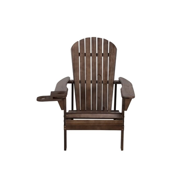 Earth Collection Adirondack Chair with phone and cup holder (1 Chair and 1 End table set)