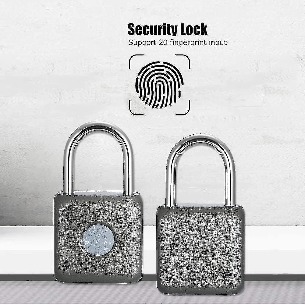 Fingerprint Padlock Mini Smart Padlock Keyless Usb Charging Biometric High Heilwiy Gift