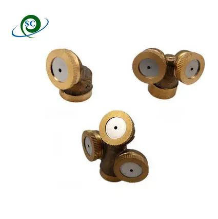 CS Brass Adjustable Spay Nozzle Garden Agricultural Sprayer Mist Nozzle High Pressure Water Irrigation Sprinkler Accessories