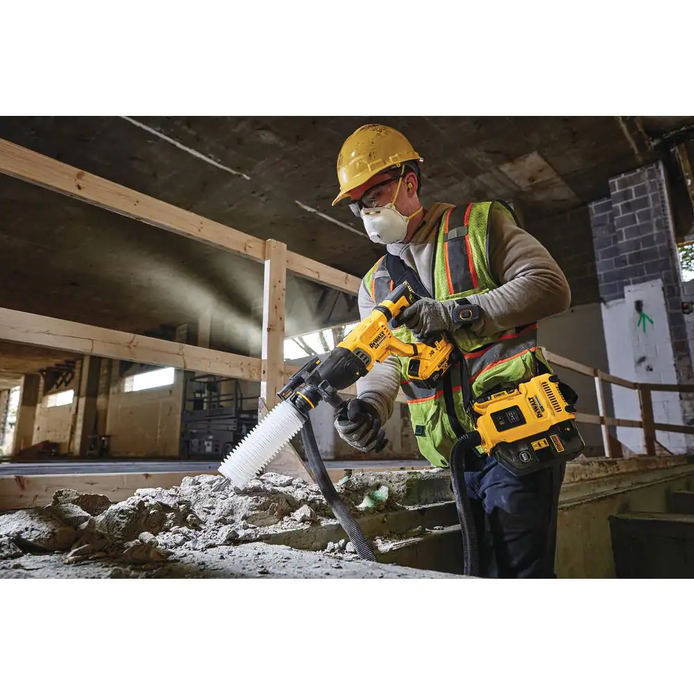 DEWALT DCH263B 20-Volt MAX Cordless Brushless 1-1/8 in. SDS Plus D-Handle Concrete and Masonry Rotary Hammer (Tool-Only)