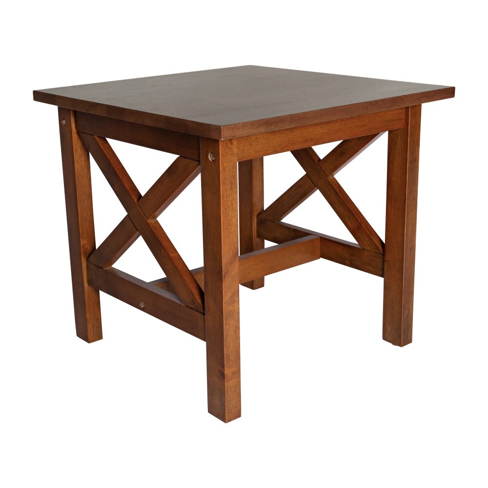 Classic Solid Wood Farmhouse End Table