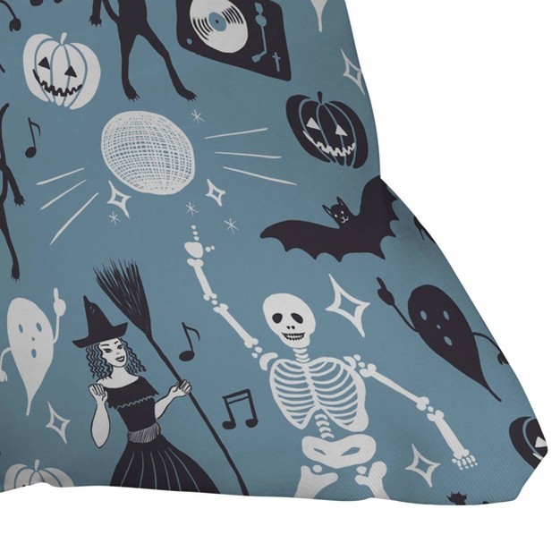 Julia Madoka Halloween Night Fever Square Throw Pillow Blue Deny Designs