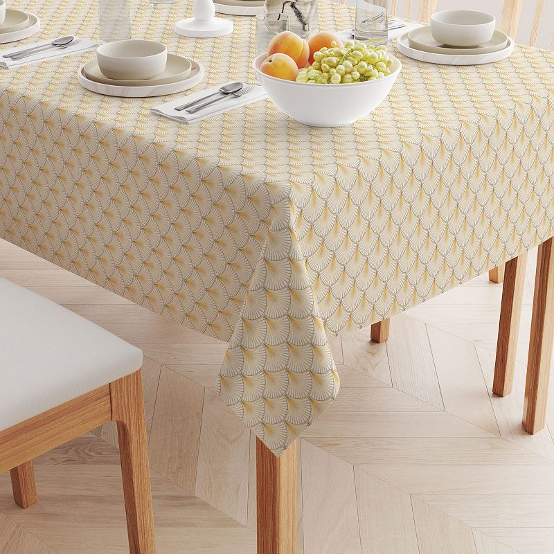 Square Tablecloth， 100% Cotton， 60x60， Art Deco Background