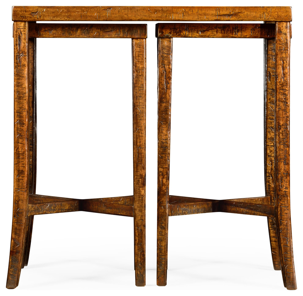 Nesting Cocktail Tables  Country Walnut   Rustic   Coffee Tables   by HedgeApple  Houzz