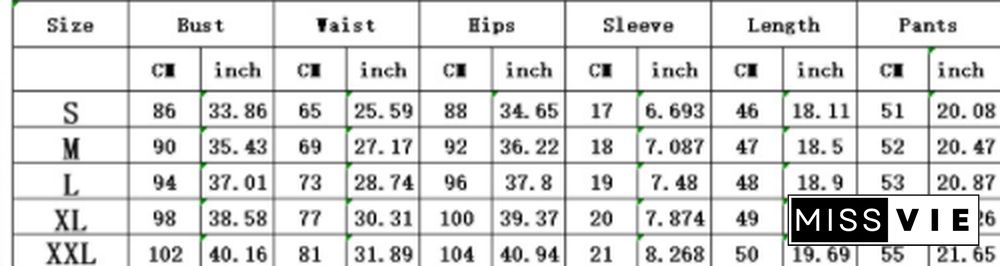 Women Sexy Print Stretch Short Sleeve O Neck T Shirt Shorts Activewear Summer Skinny Two Piece Set