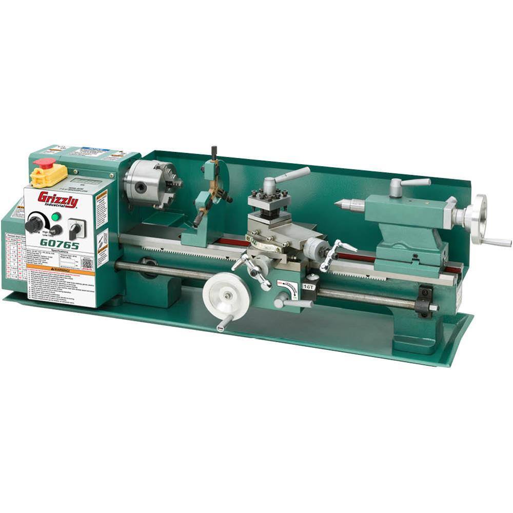 Grizzly Industrial 7 in. x 14 in. Variable-Speed Benchtop Lathe G0765