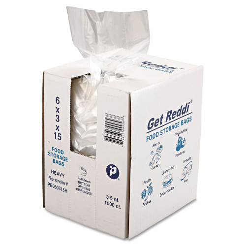 Inteplast Group Food Bags， 3.5 qt， 1 mil， 6