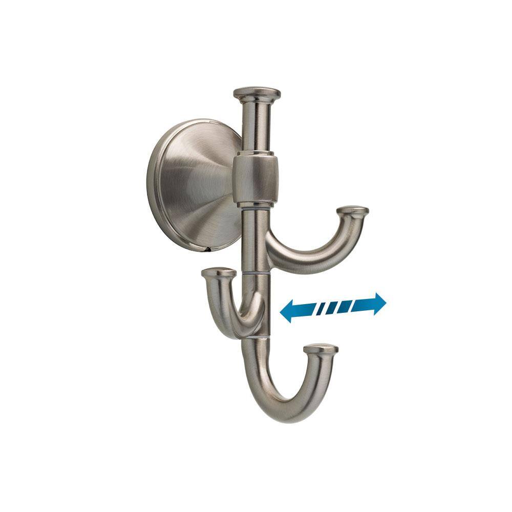 Delta Accolade Expandable Multi-Purpose Towel and Clothes Hook in Spotshield Brushed Nickel VEIL35-DN