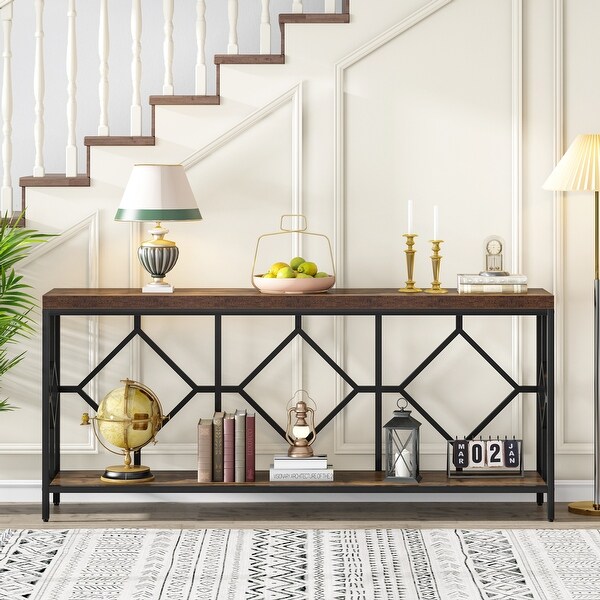 70.9 Inche Extral Long Console Sofa Table for Entryway， Accent Table Living Room