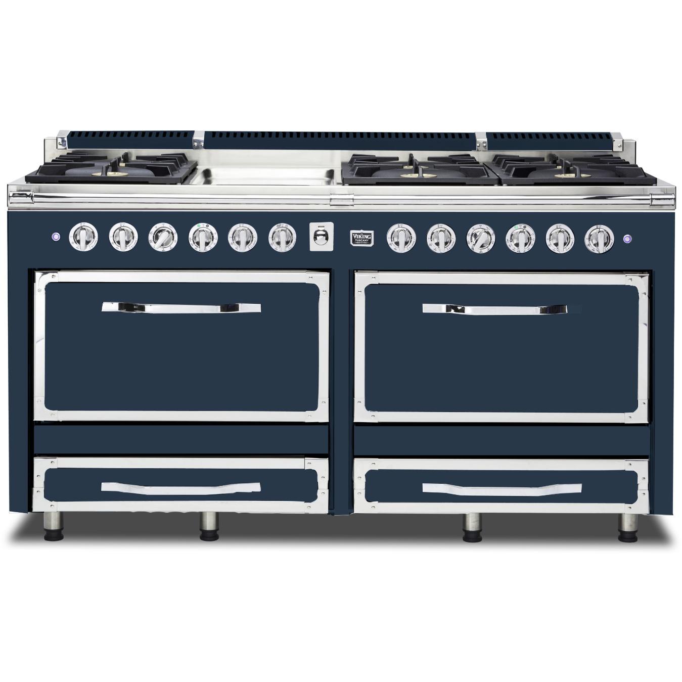 Viking 66-inch Freestanding Dual-Fuel Range with Convection Technology TVDR661-6GSB