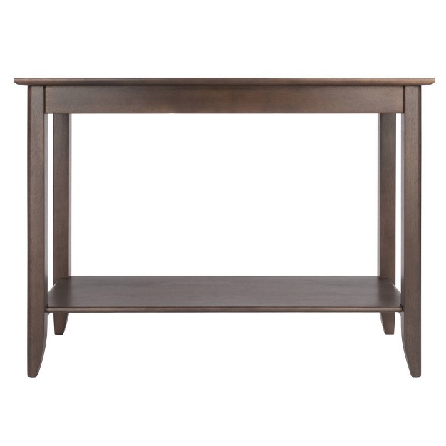 Santino Console Hall Table Oyster Gray Winsome