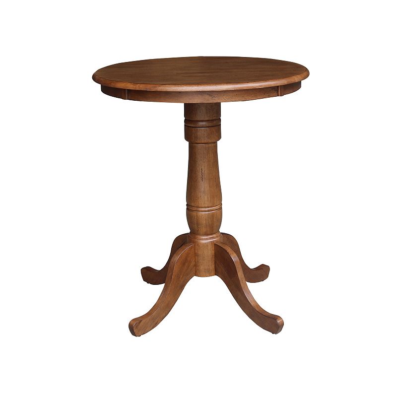 30 Round Top Pedestal Counter Height Dining Table