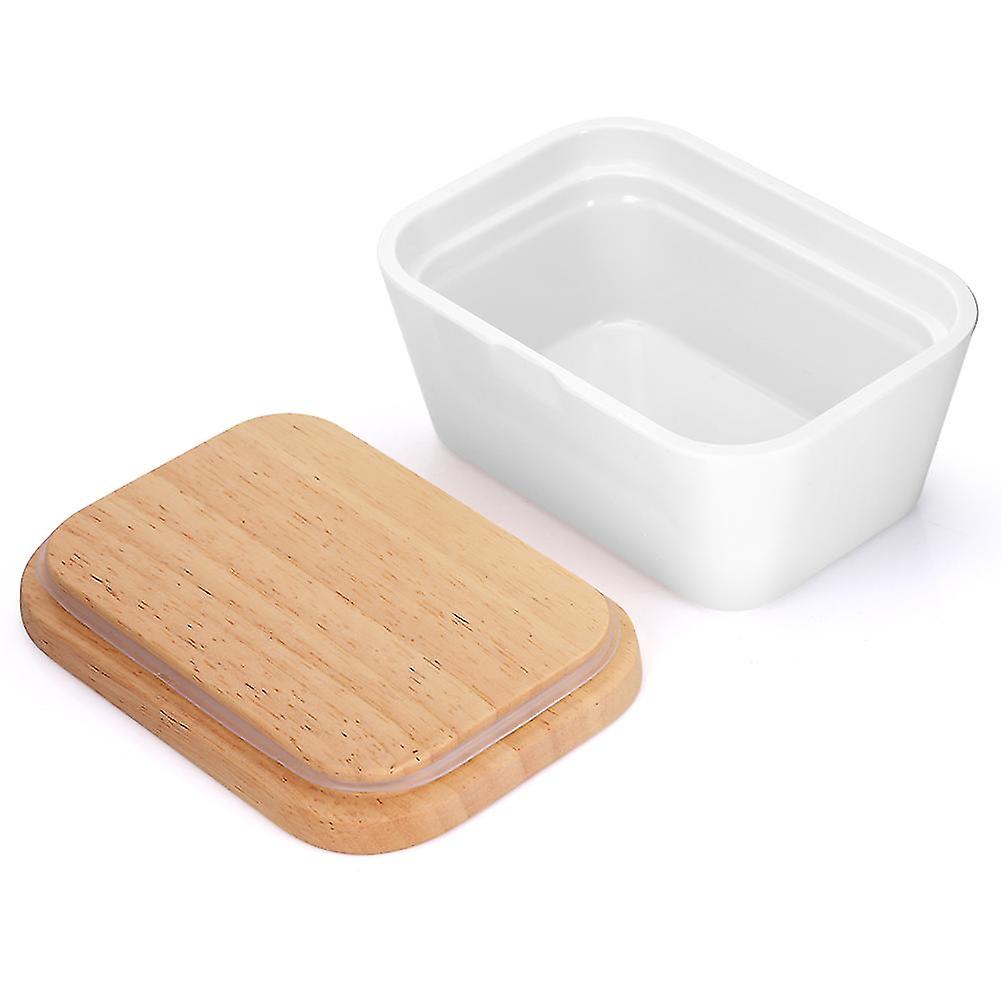 Sealing Butter Box with Wood Lid Storage Box Container