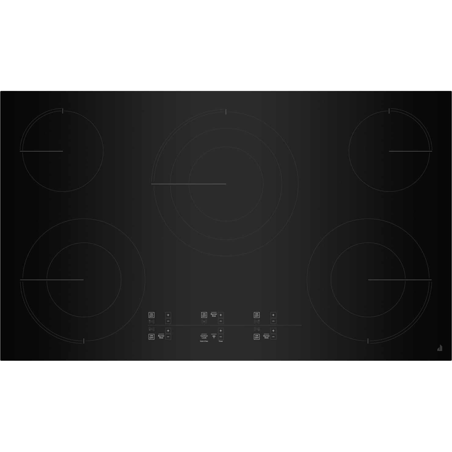 JennAir 36-inch Built-In Electric Cooktop with Emotive Controls JEC4536KB