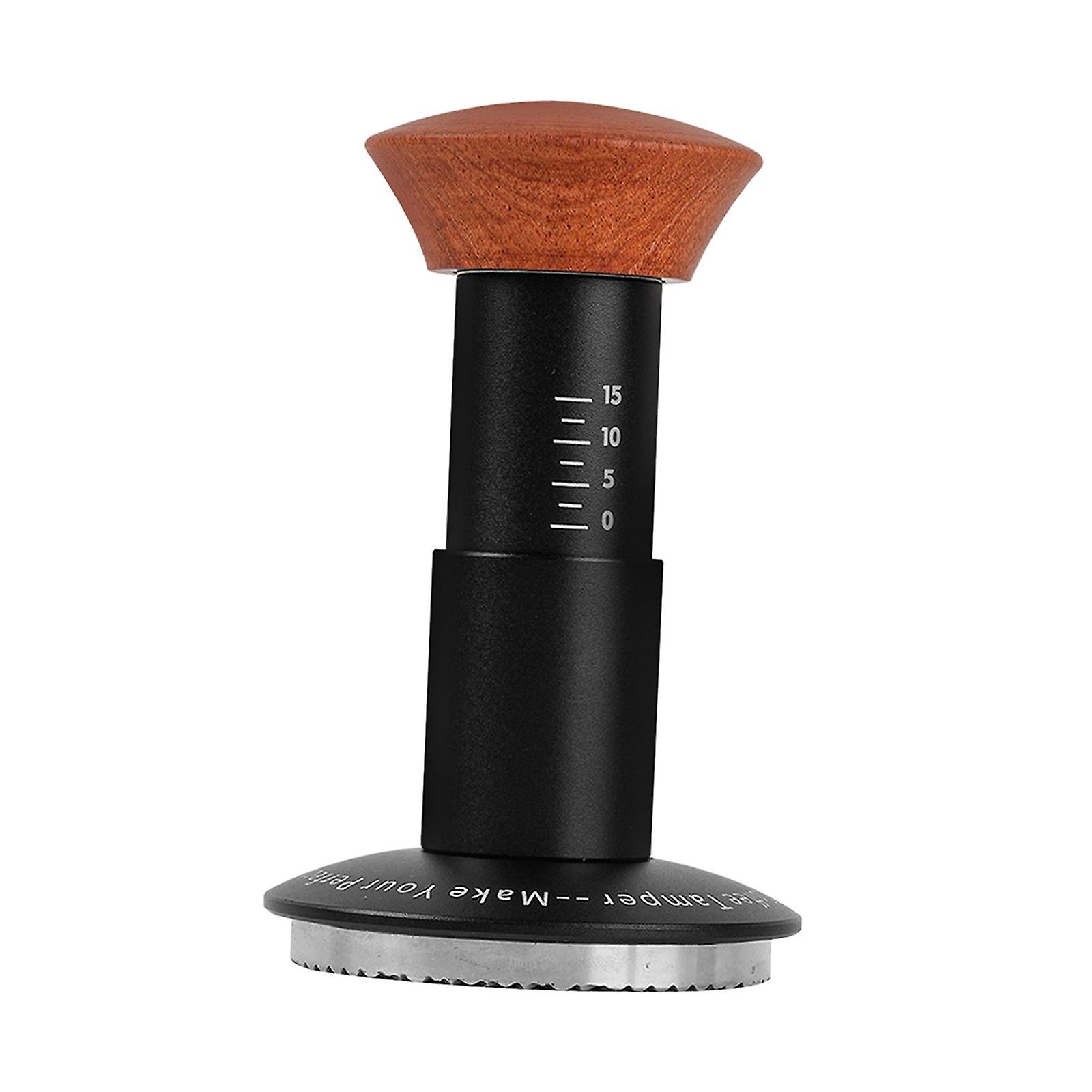 Coffee Tamper Wooden Handle Leveler Spring Loaded Espresso Tools Hand Tamper 58.35mm