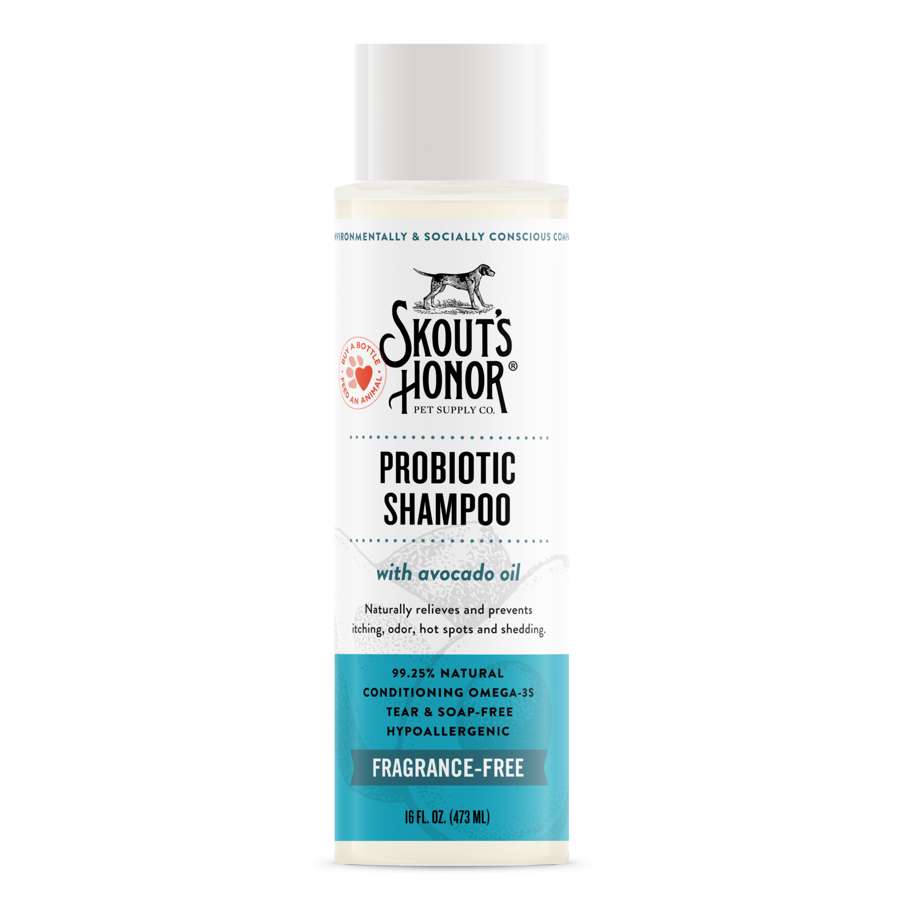 Skouts Honor Probiotic Shampoo Unscented for Dogs  Cats