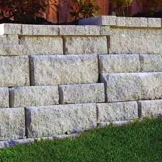 Pavestone RockWall Small 4 in. x 11.75 in. x 6.75 in. Pecan Concrete Retaining Wall Block (144 Pcs.  46.5 sq. ft.  Pallet) 87524