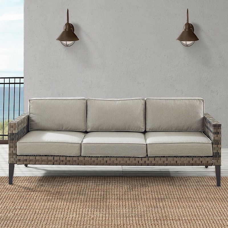 Crosley Prescott Wicker Patio Couch