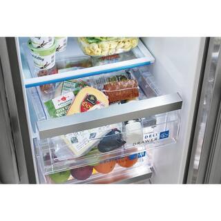 FRIGIDAIRE GALLERY 22.3 cu. ft. 33 in. Standard Depth Side by Side Refrigerator in Smudge-Proof Stainless Steel GRSS2352AF