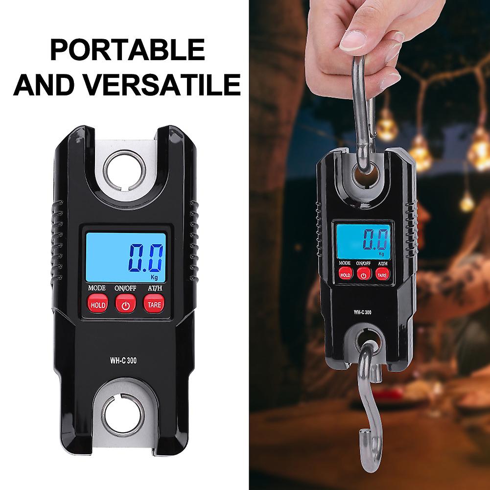 Weiheng Wh-c 300kg Portable Plastic Electric Digital Hanging Scale With Hook Tool For Fishing