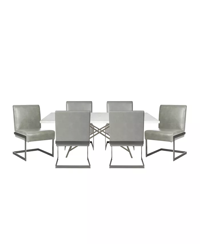 Furniture Coral 7-Pc Dining Set (Rectangular Table + 6 Side Chairs)