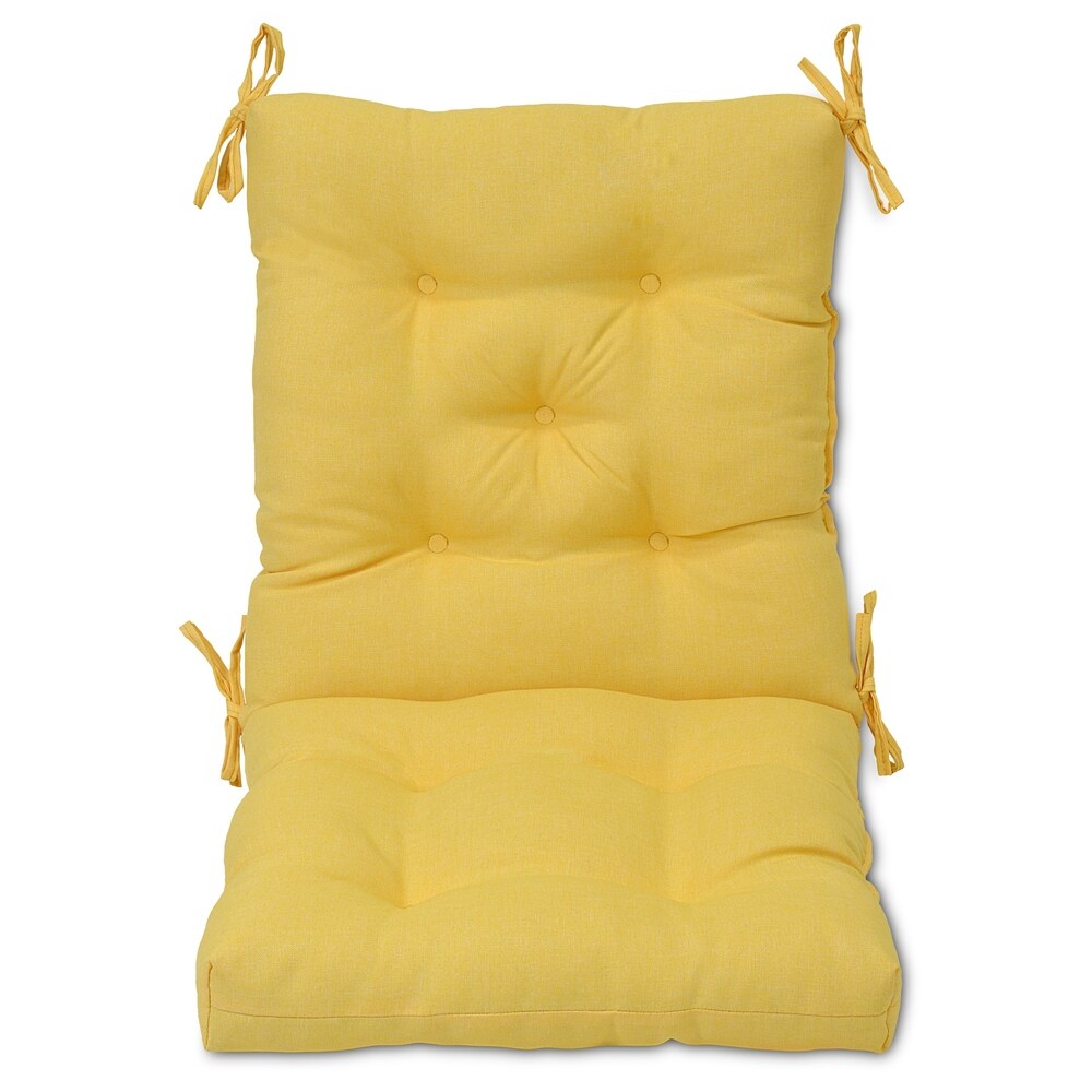 Decor Therapy Outdoor Patio Tufted Chair Cushion