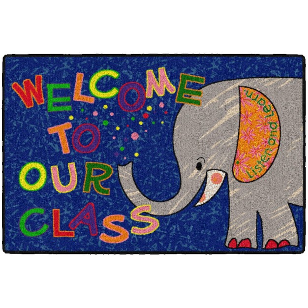 Flagship Carpets Elephant Welcome Mat 2 x27 X 3 x27