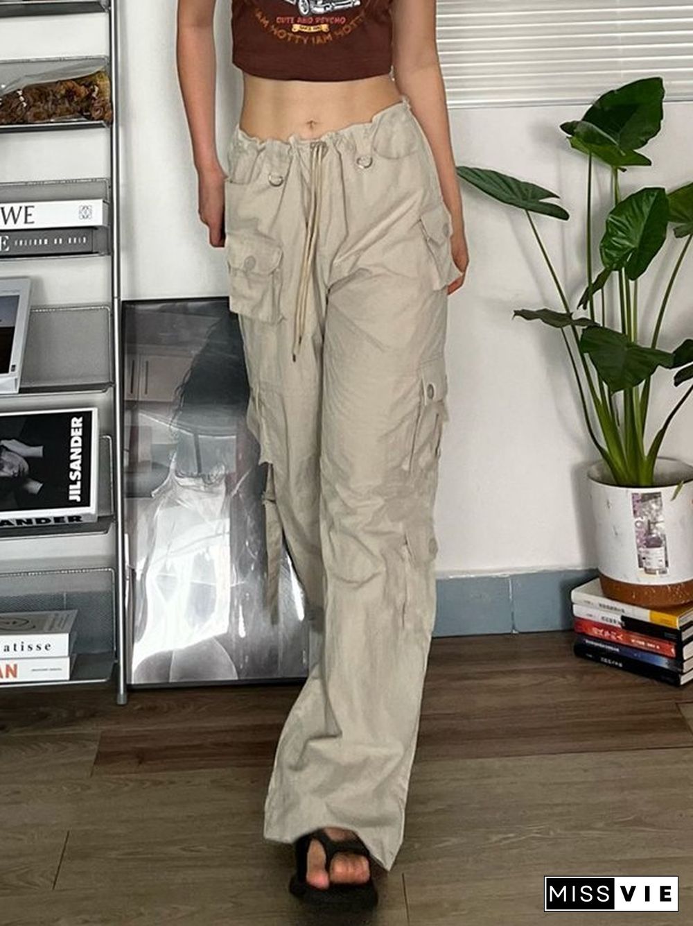 Vintage Cargo Pocket Baggy Pants