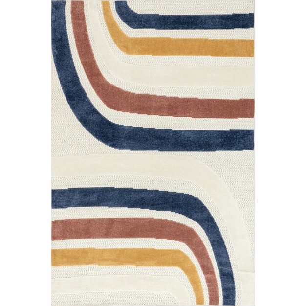 Nuloom Katina Abstract Rainbow Indoor outdoor Patio Area Rug