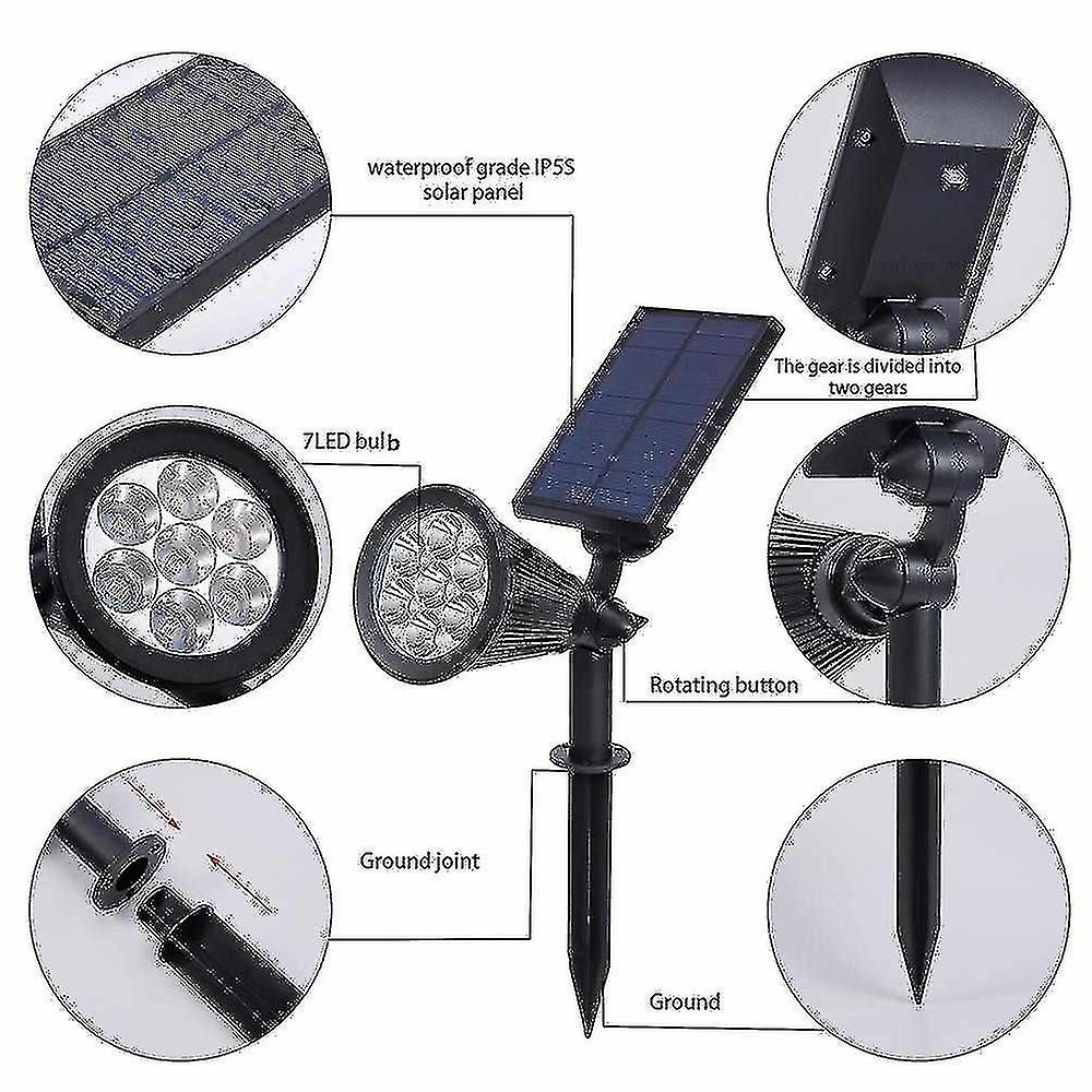 Led Solar En Auto Chan 7 S Solar Outdoor For Yard Patio Lawn Ing 1pcs