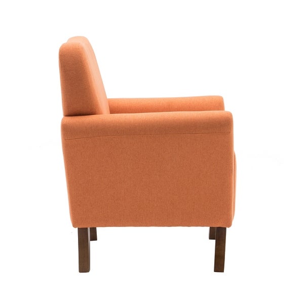 Porthos Home Inia Accent Chair， Fabric， Flared Armrests， Wooden Legs