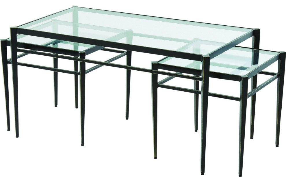 Lescot Nesting Tables   Transitional   Coffee Table Sets   by HedgeApple  Houzz