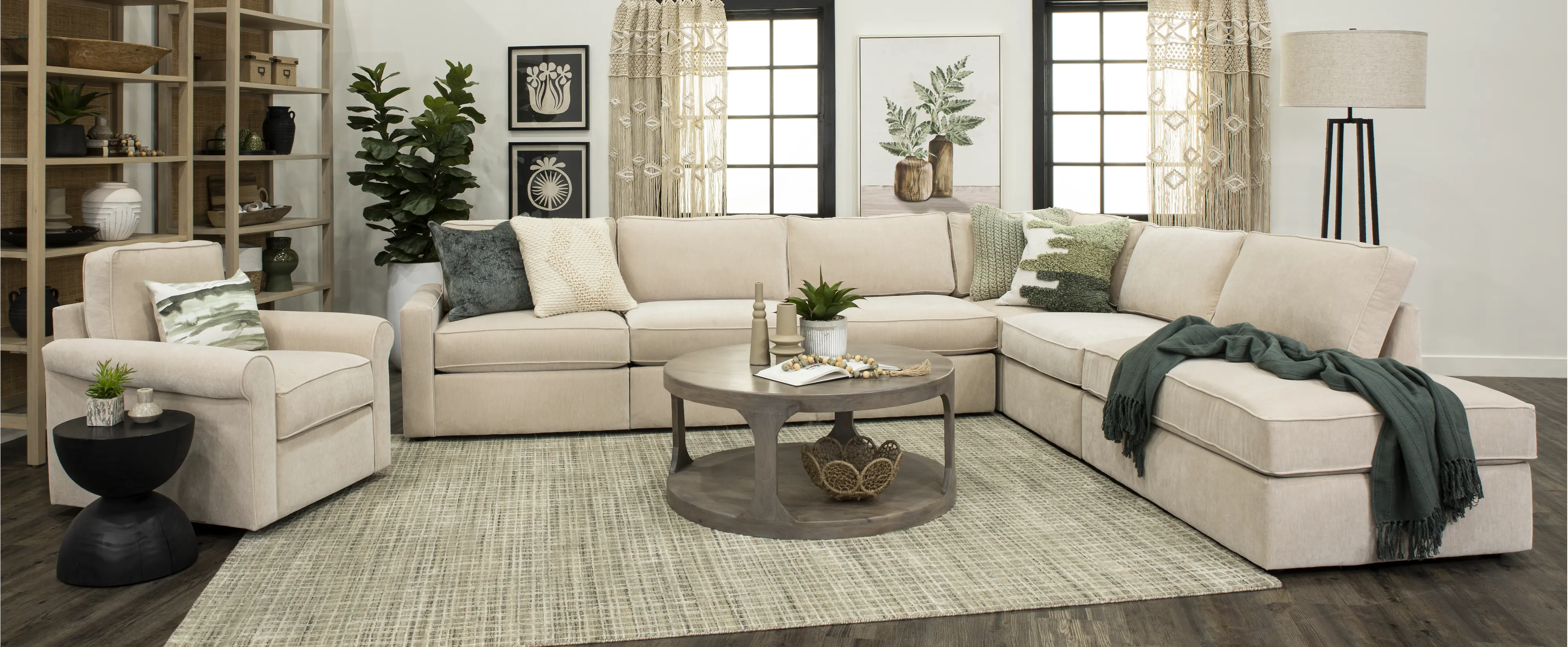 (Re)Formation Beige 6 Piece Sectional