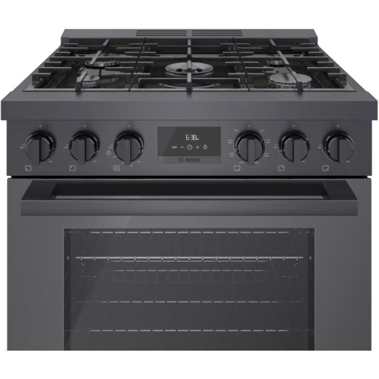 Bosch 30-inch Freestanding Dual Fuel Range with Convection Technology HDS8045C/01