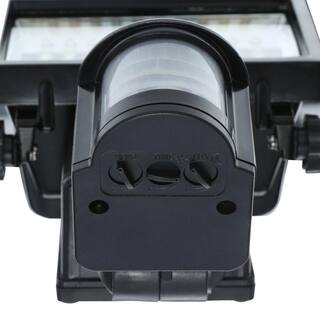 NATURE POWER 60 Integrated LED Black Outdoor Solar Powered Motion Activated Security FloodLight 22050