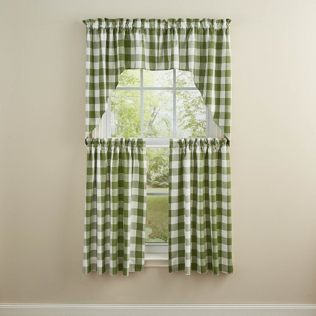 Park Designs Sage Buffalo Check Swag 72 x27 x27 x36 x27 x27