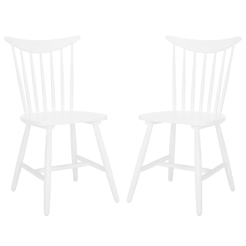 SAFAVIEH Jodan Farmhouse Spindle Dining Chair (Set of 2)   21 in. W x 19 in. D x 34 in. H