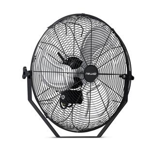 NewAir 20 in. Outdoor Rated High Velocity Wall Mounted Fan with 3-Fan Speeds and Adjustable Tilt Head in Black NIF20WBK00