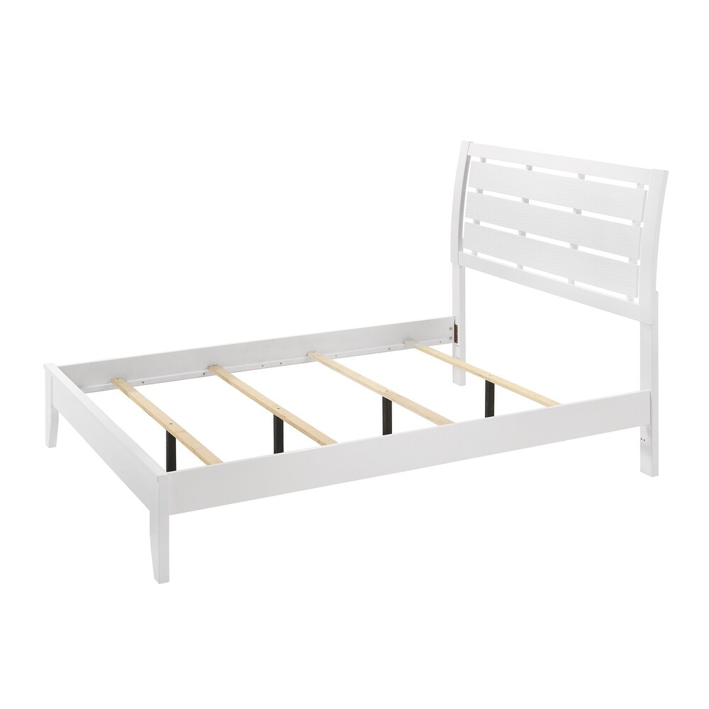 Idell 6 Piece White Sleigh Bedroom Set