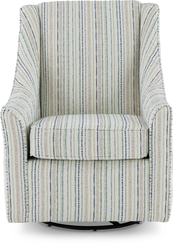 Belle Striped Swivel Chair