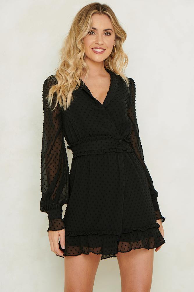 On The List Dress Black