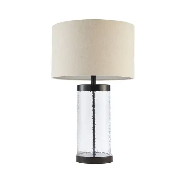 Hampton Hill Macon Clear Glass Cylinder Table Lamp