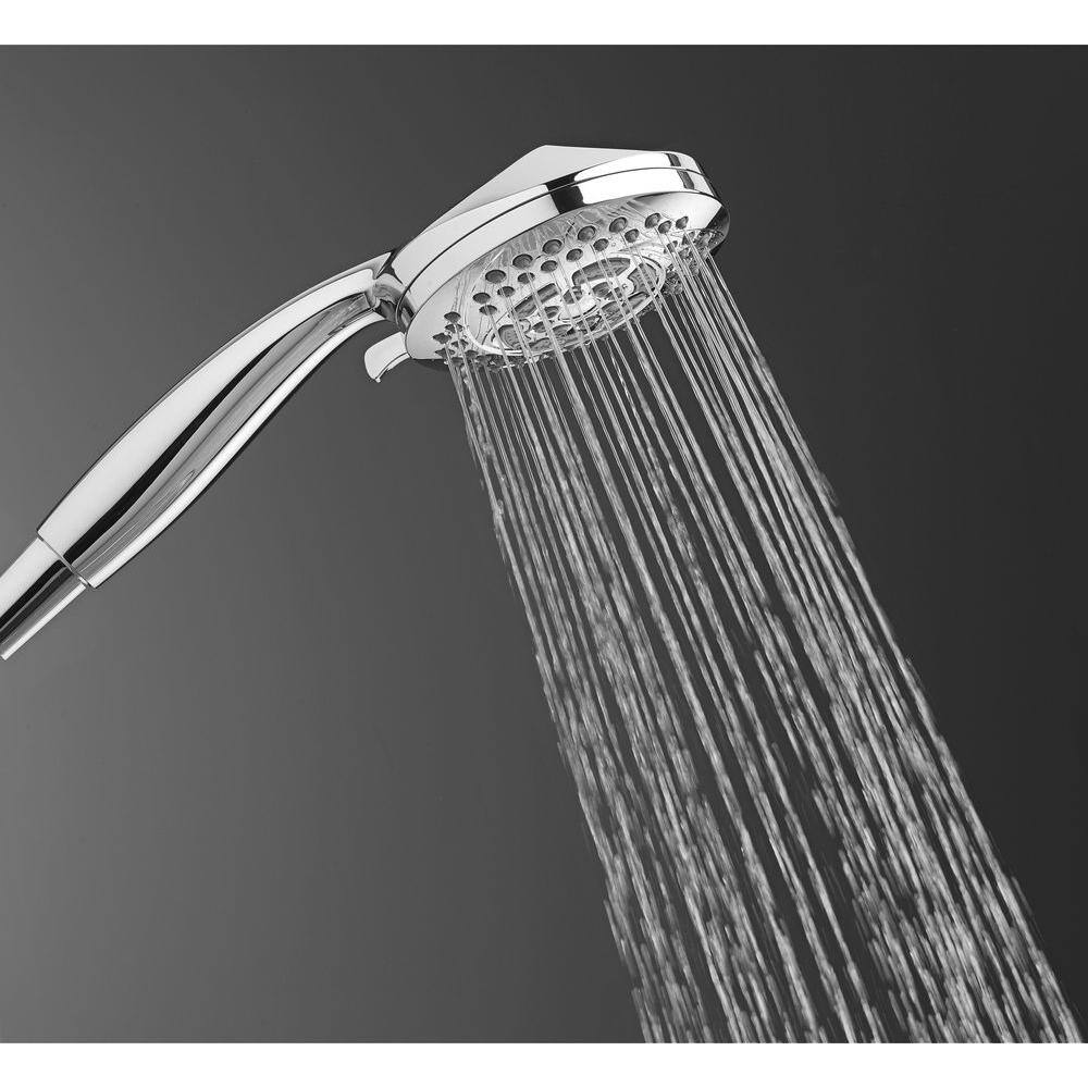 American Standard Hydrofocus 6-Spray 4.5 in. Single Wall Mount Handheld Rain Shower Head in Polished Chrome 1660207.002