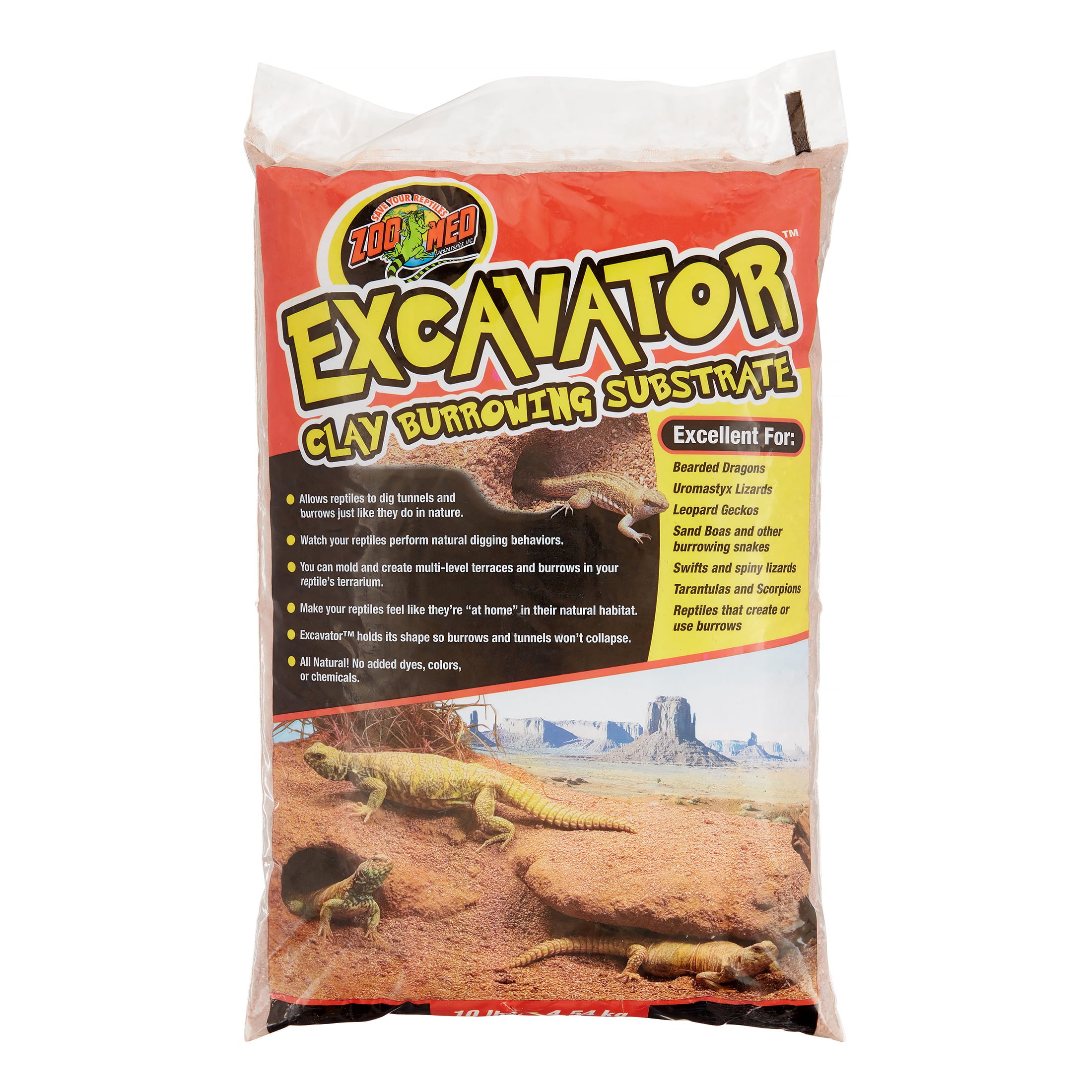 Zoo Med Excavator Clay Burrowing Substrate， 10 Lb