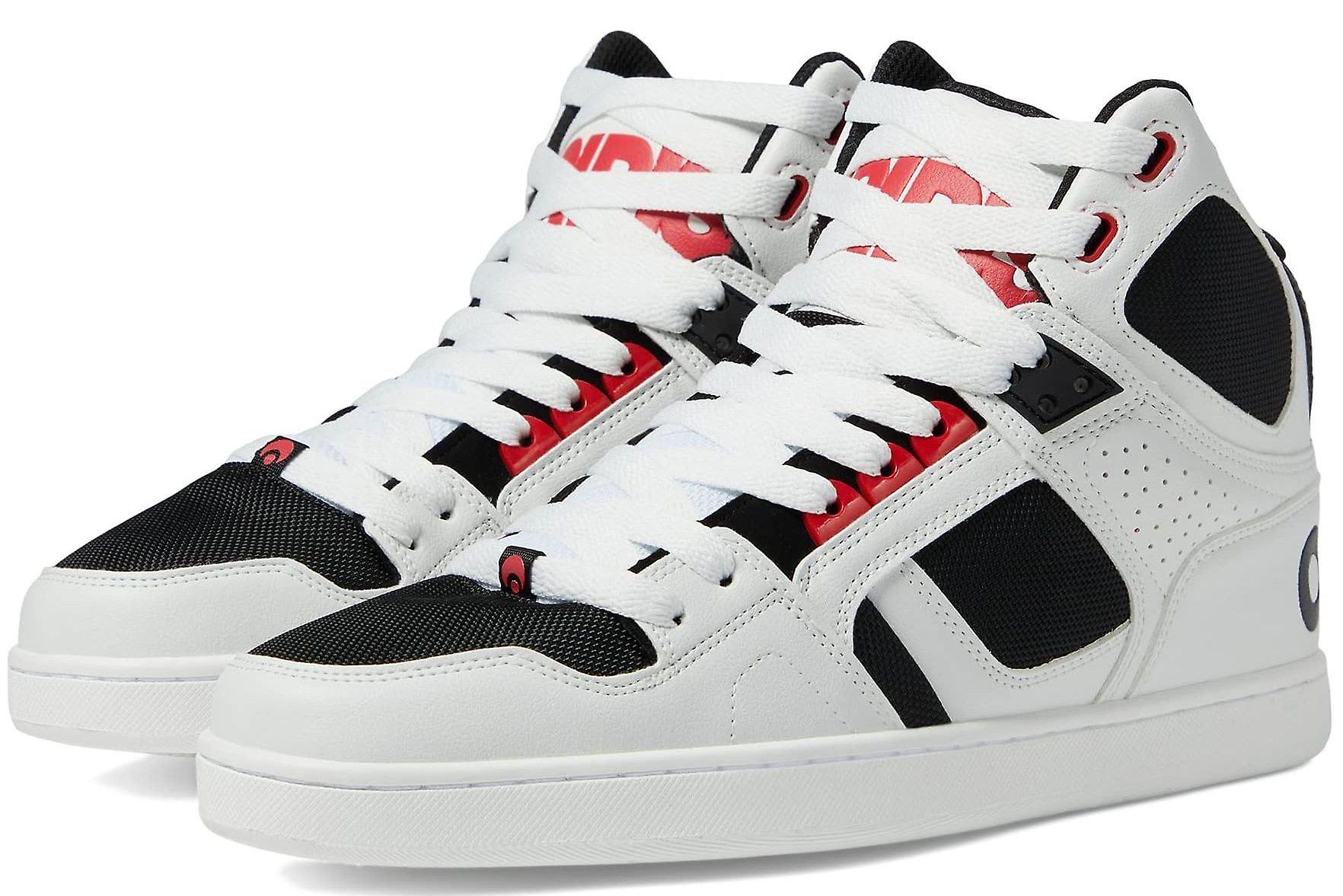 Osiris NYC 83 CLK White Red Black Mens Hi Top Skate Trainers-9